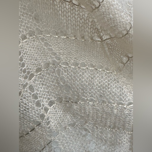 Kid Mohair & Silk Handcrafted Openwork knit dress, lining, size S-M - Picture 2 of 8